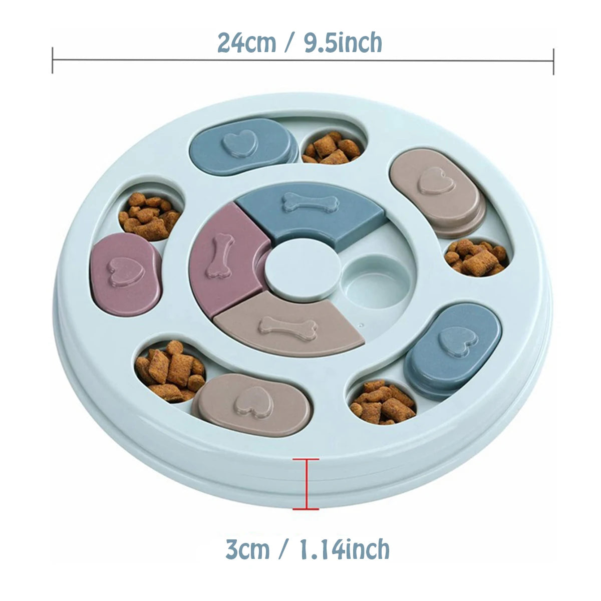 Dog Food Hiding Bowl  Slow Food Training by luvipets