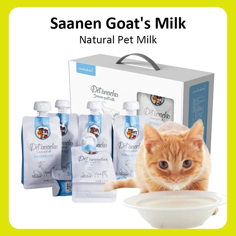 Cat Snacks Saanen Natural Goat Milk by luvipets