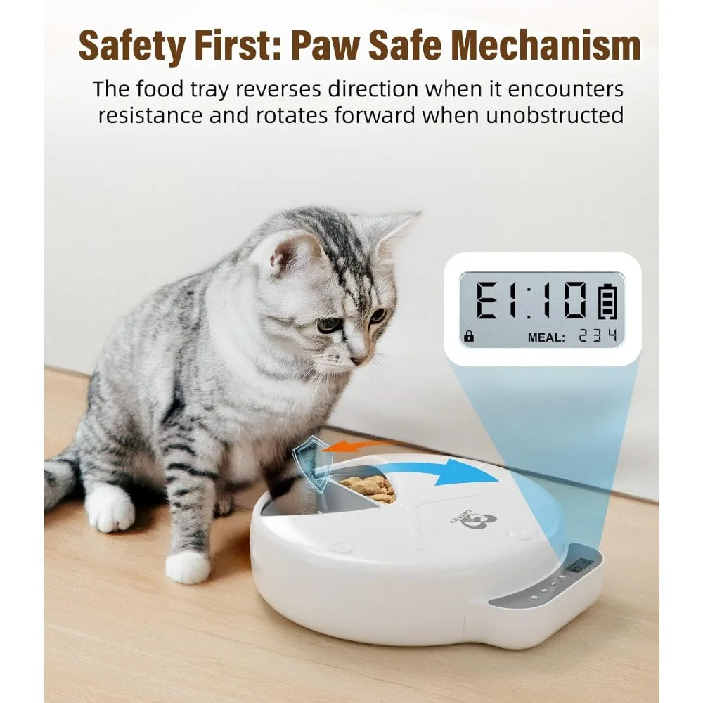 Battery-Operated Automatic Cat Feeder by luvipets