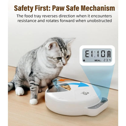 Battery-Operated Automatic Cat Feeder by luvipets