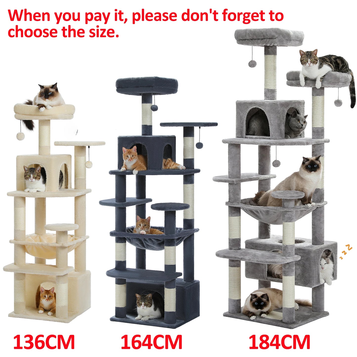 Large Cat Tree and Tower for Indoor Cats by luvipets