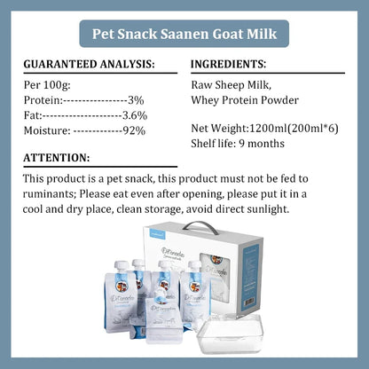 Cat Snacks Saanen Natural Goat Milk by luvipets