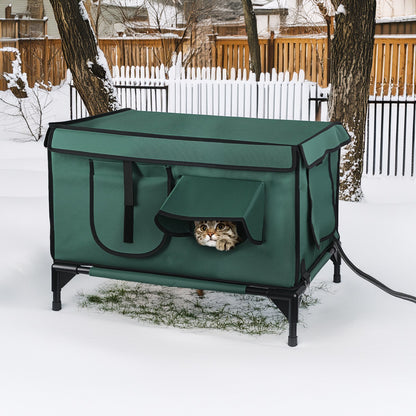 Waterproof Heated Cat House by luvipets