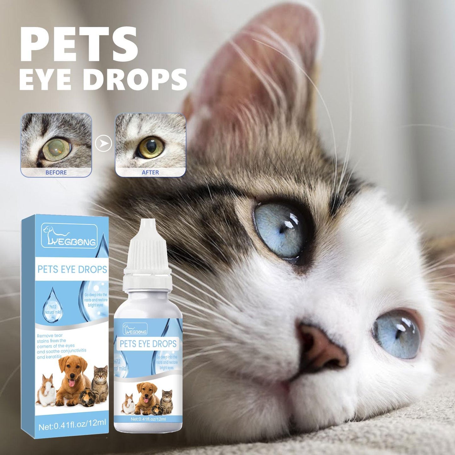 Eye Drops For Cats And Dogs by luvipets