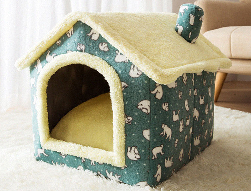 Foldable Dog House Pet Cat Bed Winter Dog by luvipets