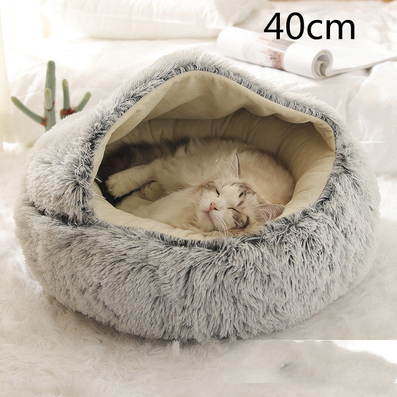 2 In 1 Dog And Cat Bed Pet Winter Bed by luvipets