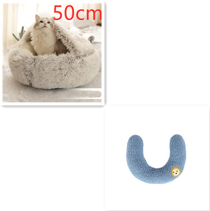 2 In 1 Dog And Cat Bed Pet Winter Bed by luvipets