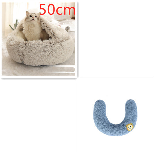 2 In 1 Dog And Cat Bed Pet Winter Bed by luvipets