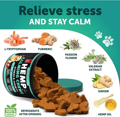 Hemp Calming Chews For Dogs by luvipets