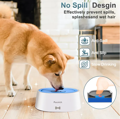 Dog Water Bowl No Spill 2L by luvipets