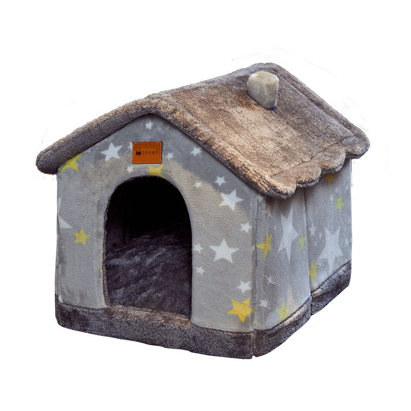 Foldable Dog House Pet Cat Bed Winter Dog by luvipets