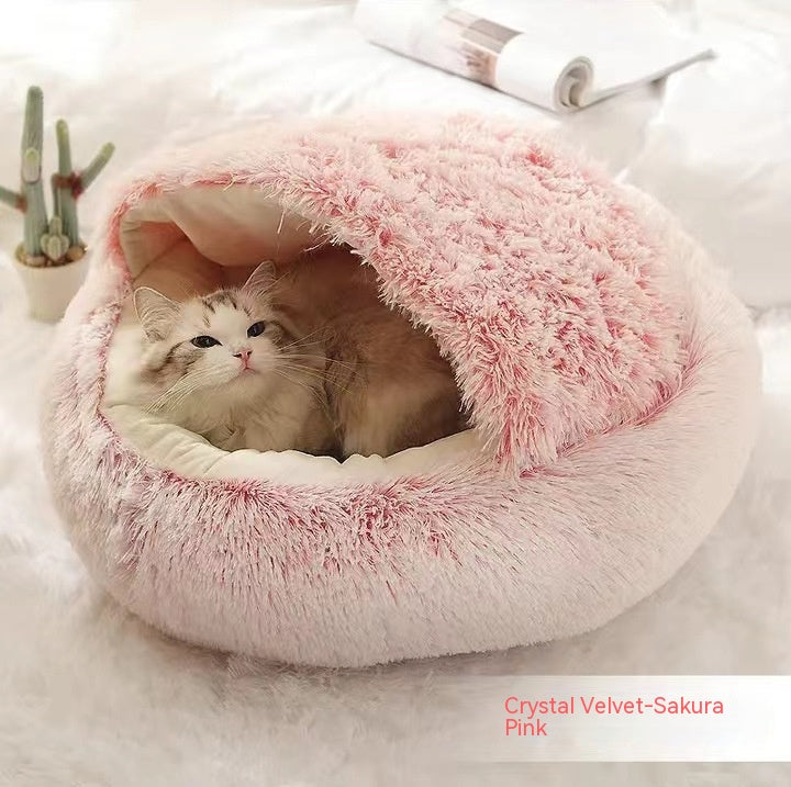 2 In 1 Dog And Cat Bed Pet Winter Bed by luvipets