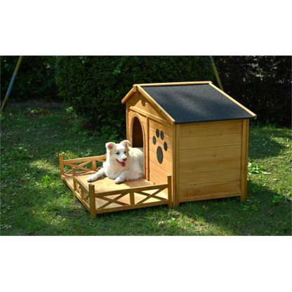 48 Wooden Dog House Outdoor With Porch