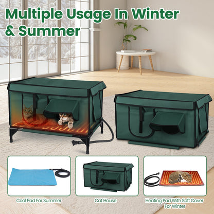 Waterproof Heated Cat House by luvipets