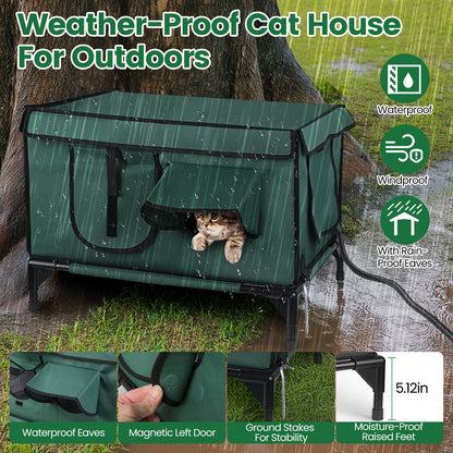 Waterproof Heated Cat House by luvipets