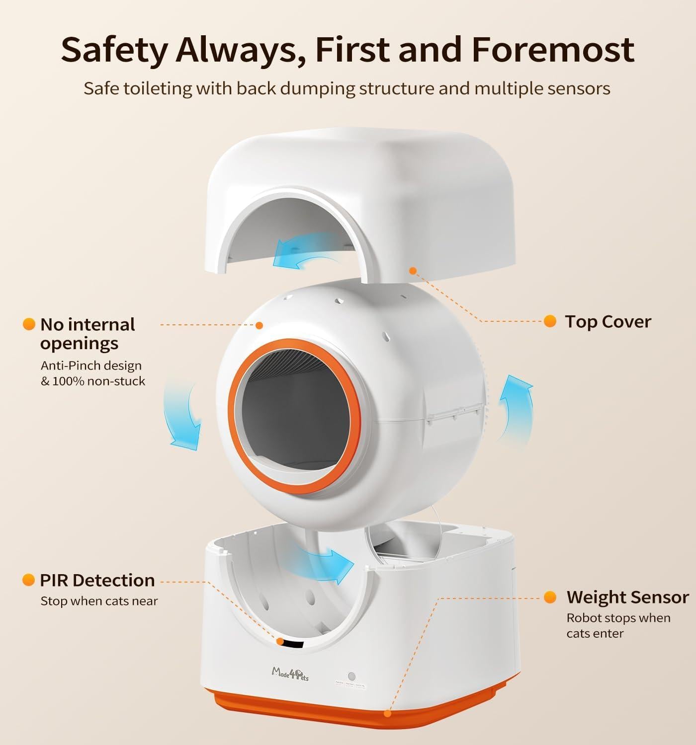 60L Automatic Cat Litter Box by luvipets