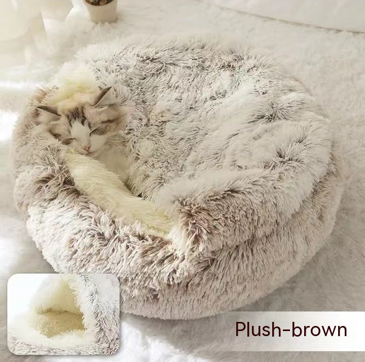 2 In 1 Dog And Cat Bed Pet Winter Bed by luvipets