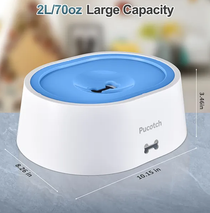 Dog Water Bowl No Spill 2L by luvipets