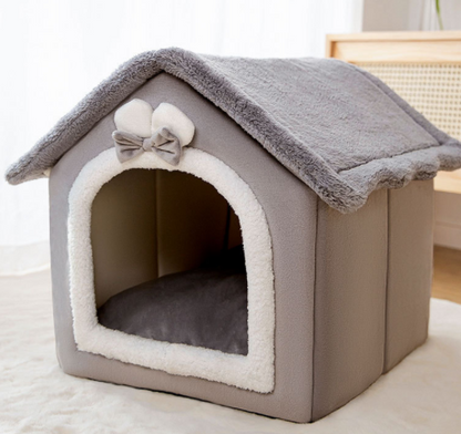 Foldable Dog House Pet Cat Bed Winterby luvipets