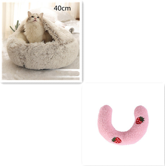 2 In 1 Dog And Cat Bed Pet Winter Bed by luvipets