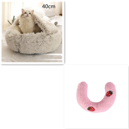 2 In 1 Dog And Cat Bed Pet Winter Bed by luvipets