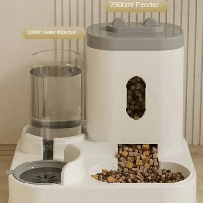 Pet Auto Feeder Water Fountain by luvipets